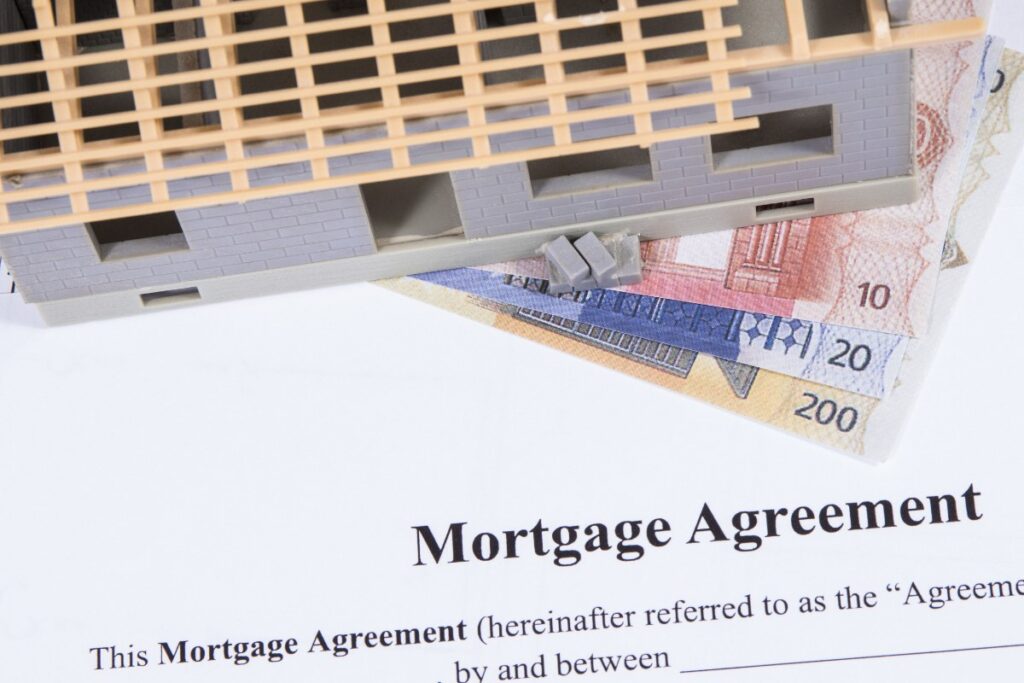 Un contrat d'un prêt immobilier approuvé