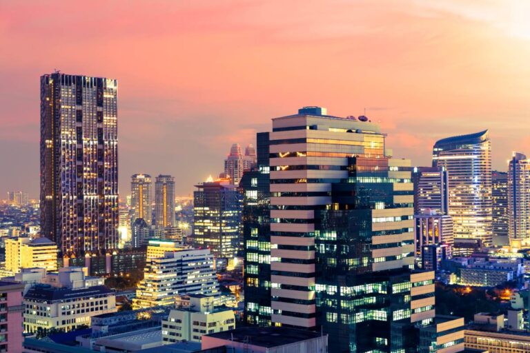 Du paysage urbain en Thaïlande